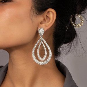 Water Drop Earrings Silver